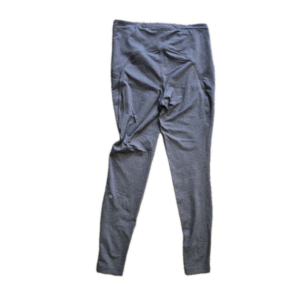 Lululemon Gray Athletic Leggings with Side Pockets size 10 -EUC